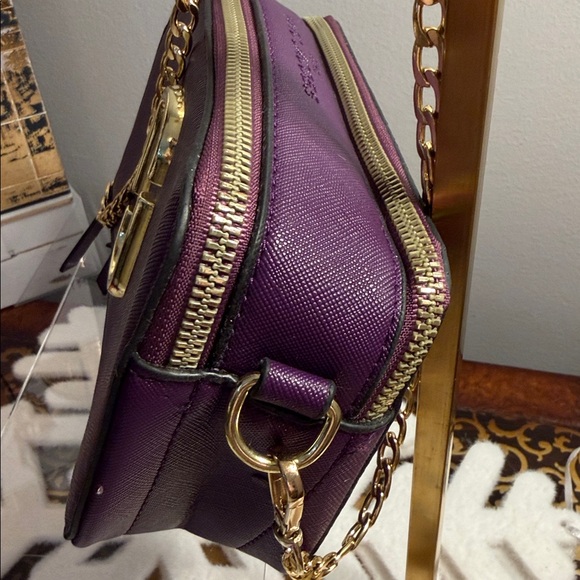 Marc Jacobs deep purple snapshot camera bag luxury gold replace crossbody chain! - Picture 6 of 12